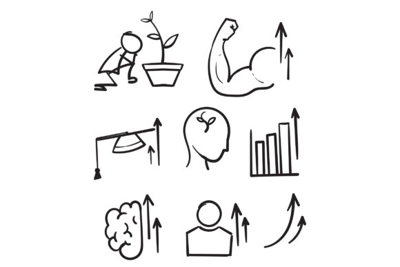 Download Doodle  Simple Set of Personal Growth - Personal growth Collection