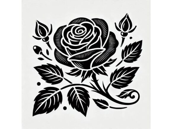 Download Black Rose with Sleek Designs and Blooms - Sleek designs Collection